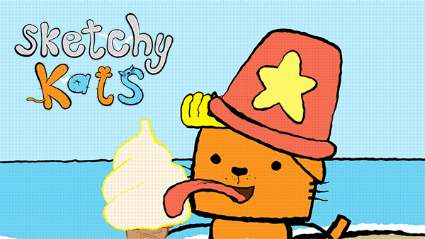 Sketchy Kats go to the Beach